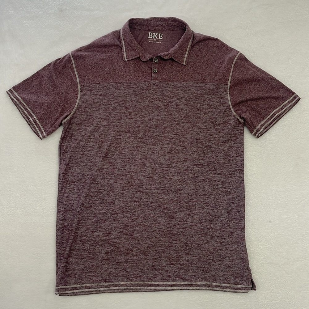 BKE Short‎ Sleeve Polo Mens XL Plum Color